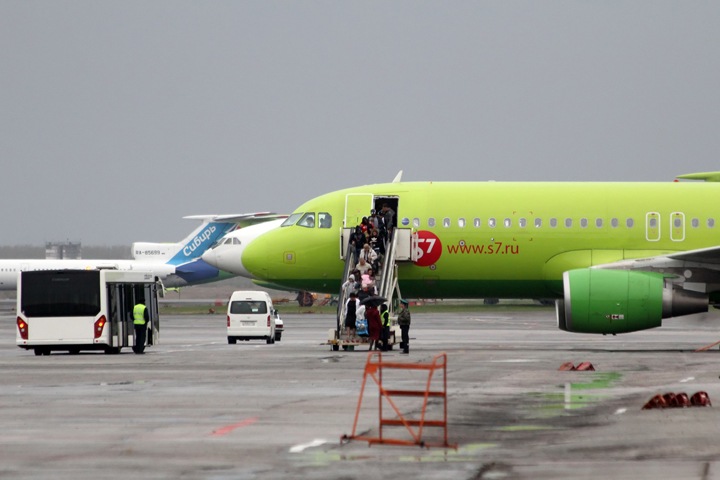 S7 сокращает количество рейсов из Новосибирска на Кавказ из-за снижения спроса