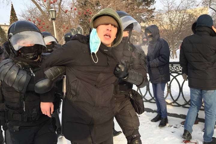 Новосибирск стал третьим городом страны по числу задержаний на акциях в поддержку Навального