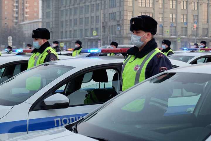 Полиция провела массовое мероприятие в центре Новосибирска