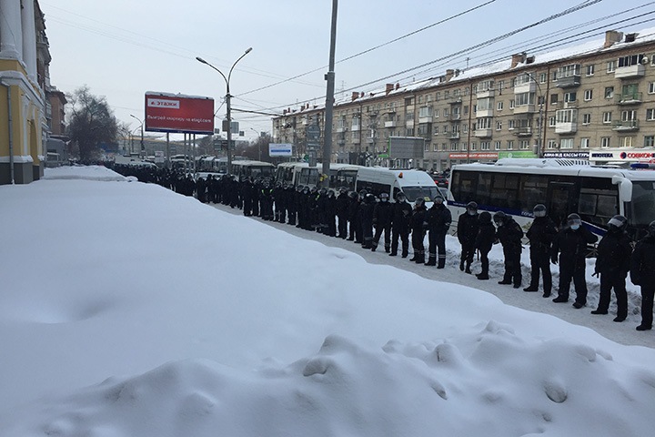 МВД по Новосибирской области засекретило число полицейских, вышедших на акции протеста