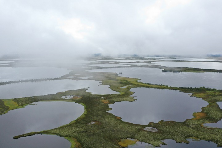 Томские ученые показали исчезающие озера вечной мерзлоты