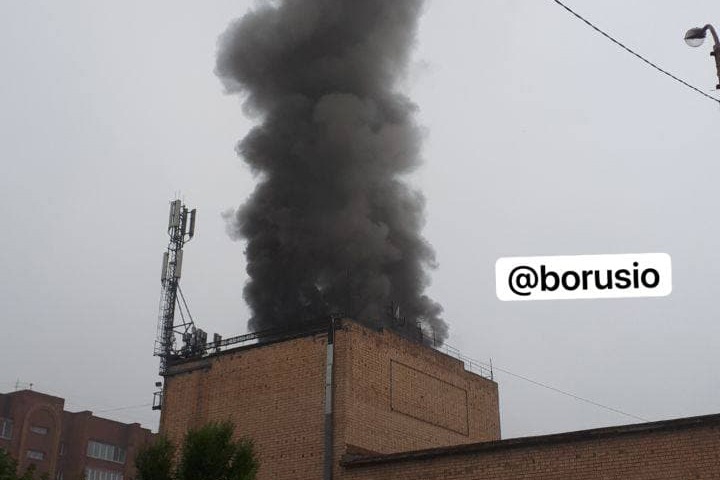 Здание телеканала «Афонтово» загорелось в Красноярске