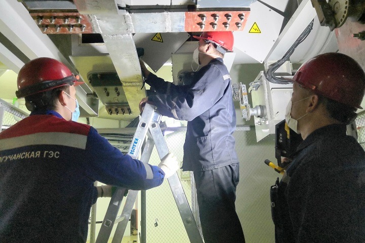 На Богучанской ГЭС начался капитальный ремонт гидроагрегата №6
