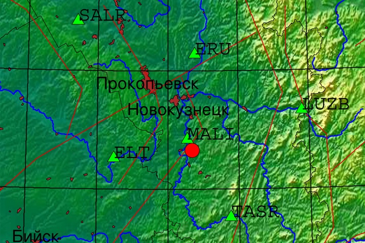 Землетрясение произошло в Кузбассе