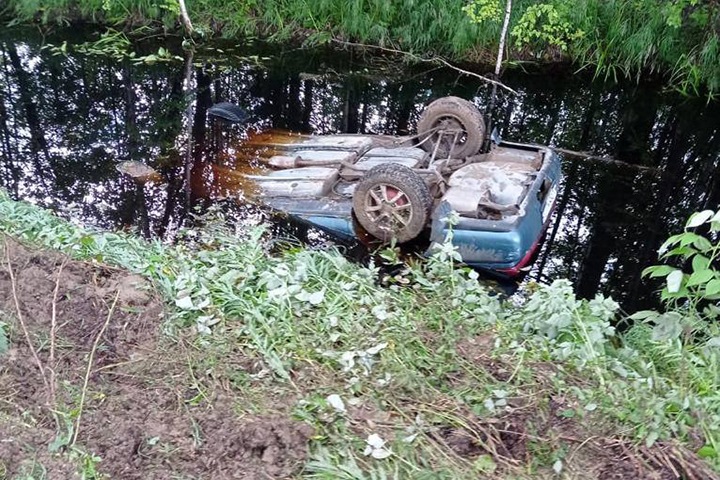 Пять человек захлебнулись в перевернутой машине в Томской области