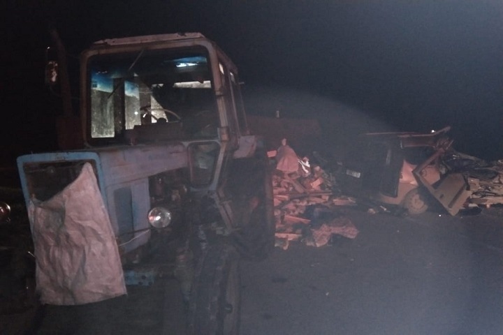 Двое детей погибли в ДТП с трактором в Омской области