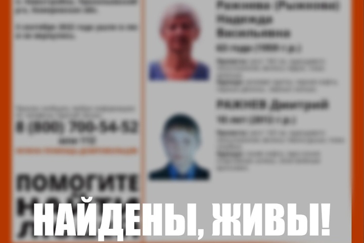 Пропавших в Кузбассе пенсионерку с внуком нашли через три дня