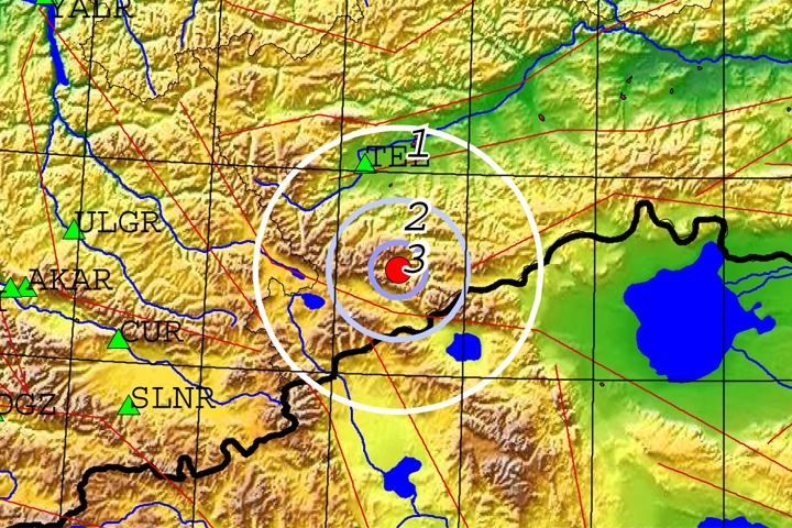 Землетрясение произошло в Туве