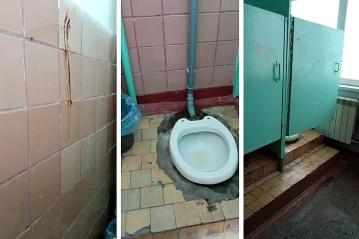 Новосибирские школьники вынуждены ходить в ужасные туалеты: «Гимн включают, а по стене размазан кал»
