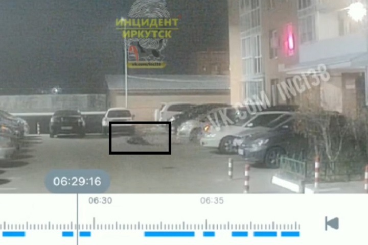 Камера сняла падение мужчины с 15-го этажа в Иркутске
