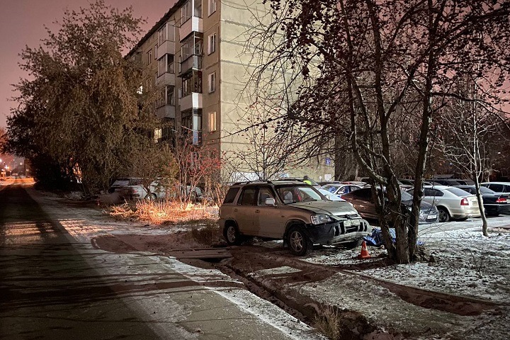 Водитель автомобиля в Новосибирске протаранил две машины, дерево и погиб