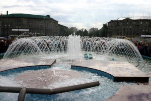 Фонтан речных цивилизаций открылся в Новосибирске