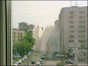 В центре Новосибирска произошла коммунальная авария