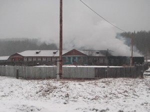 Школа сгорела в одном из районов Иркутской области