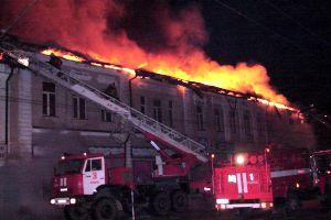 Центр Томска из-за пожара был перекрыт более пяти часов 