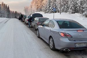 ДТП с участием 16 машин вызвало пробку на трассе М-52 в Новосибирской области