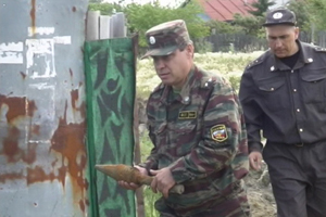 Рабочие нашли на окраине Омска снаряд от противотанкового гранатомета