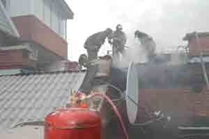 Все пожарные Красноярска тушили элитную высотку в центре города